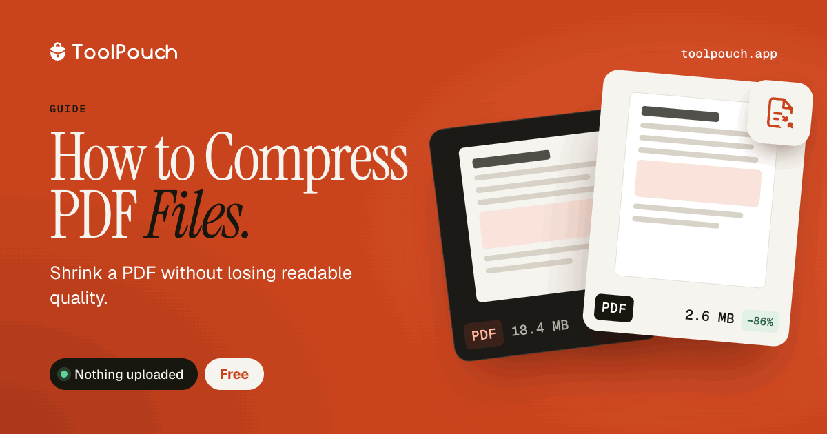 How to Compress PDF Files for Email and Web