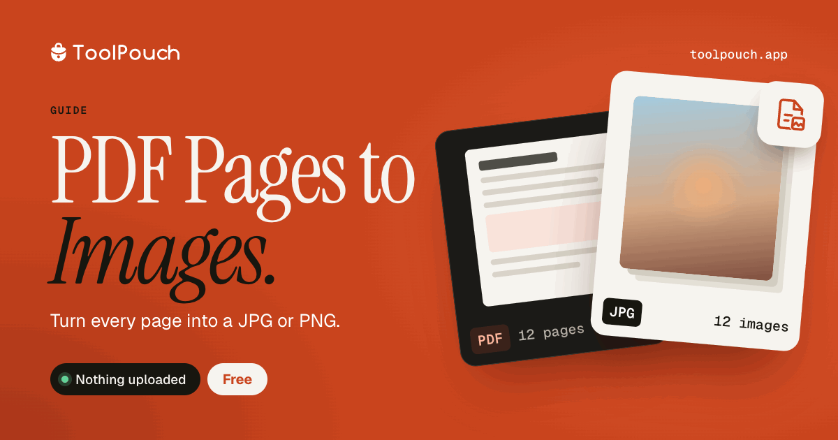 How to Convert PDF Pages to Images