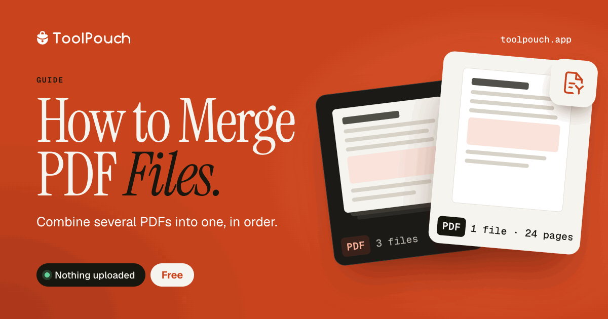 How to Merge PDF Files Into One Document