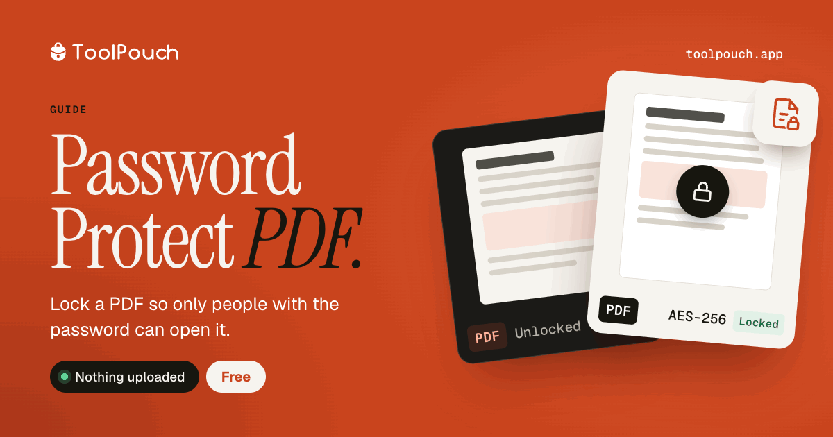 How to Password Protect a PDF